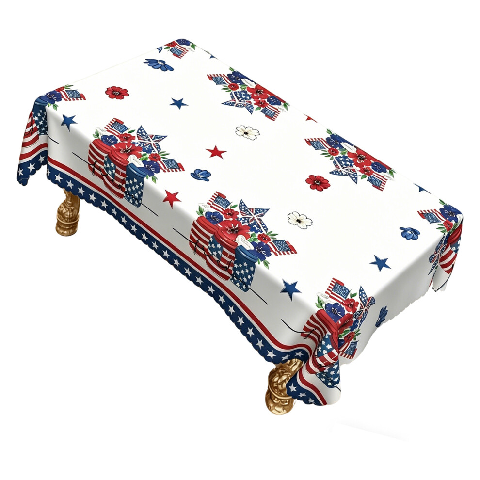 Washable 4Th Of July Kitchen Dining Tablecloth-150X150cm 7751001477928