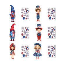 Pack Of 12 Patriotism Static Cling Window-1563 six piece set