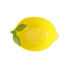 Lemon Ceramic Spoon Rest Heat Resistant Kitchen Serving-bowl