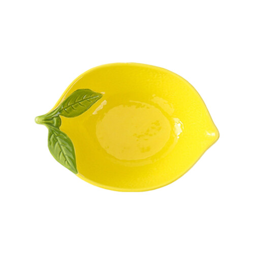 Lemon Ceramic Spoon Rest Heat Resistant Kitchen Serving-bowl