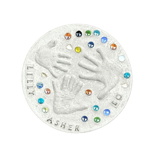 Handprint Stepping Stone Craft Set Handmade-three hands