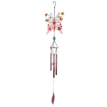 Carillon éolien papillon en métal, aluminium résistant à la rouille, pour jardin