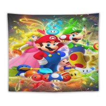 Super Mario gobelin fali dekoráció nappaliba, hálószobába