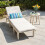 Wood 5-Position Adjustable Lounge with Side Table 1