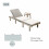 Wood 5-Position Adjustable Lounge with Side Table 2