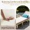 Wood 5-Position Adjustable Lounge with Side Table 5