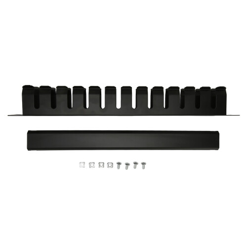 2U Rack Cable Routing Panel 12 Slots