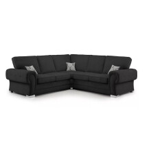 Chingford Full Back 2c2 Corner Sofa Black