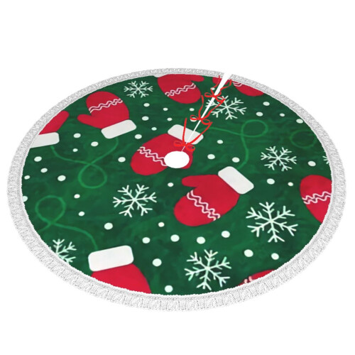 Christmas Tree Skirt 48 Inch Rustic Holiday Decor 1