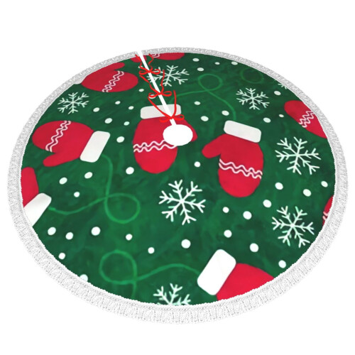 Christmas Tree Skirt 48 Inch Rustic Holiday Decor 2