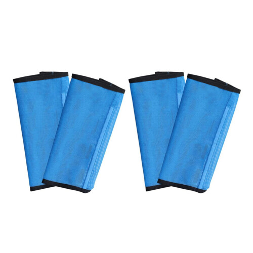 4Pcs Horse Leg Protectors Smooth Mesh Fabric-Sky Blue