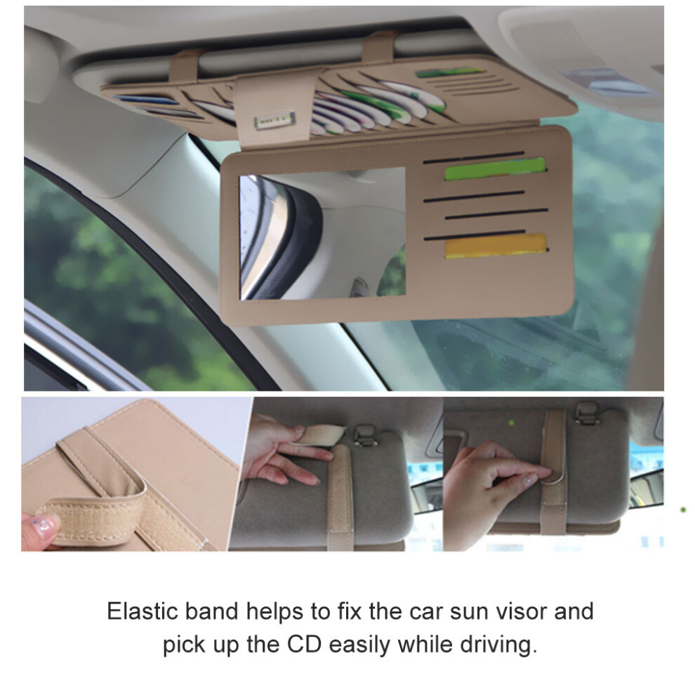 Car Visor Organiser: Cds, Sunglasses & Cards 7340572845214