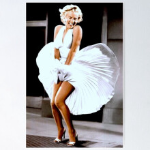 Affiche de la scène où la jupe de Marilyn Monroe se soulève (1 pièce)