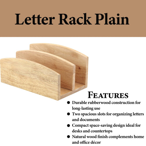 Apollo Wooden Letter Rack Desktop Organizer 1