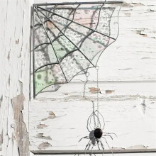 Decorazione murale di Halloween a forma di ragnatela per la porta TOFOTL