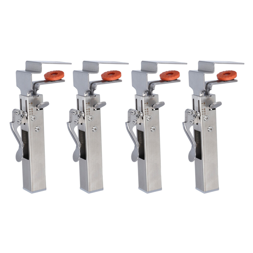 Drawer Fixing Clamp 21-50mm Alloy Steel 4Pcs