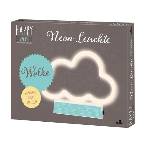 Happy me Neon-Leuchte Wolke