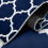 (Ava Navy Blue Printed) Extra Large Rugs Geometric Area Floor Carpet 4