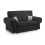 Furniture 786 Chingford Full Back 3&2 Seater Sofa Set Black 4