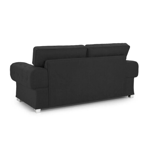 Furniture 786 Chingford Full Back 3&2 Seater Sofa Set Black 2