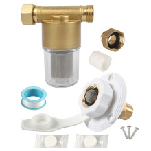Universal 40 Mesh Metal Water Entry Filter For Washing-White