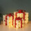Christmas Decoration Set Pre-Lit Gift Boxes Warm White LED 5