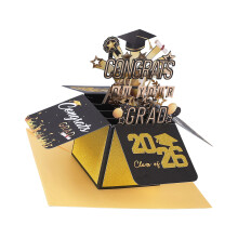 3D Paper Sculpture Graduation Card For Graduate Bachelor-1