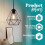Black Ceiling Light Wire Basket Metal Basket Pendant Lighting Ceiling Light Shade 5