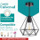 Black Ceiling Light Wire Basket Metal Basket Pendant Lighting Ceiling Light Shade 4
