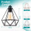 Black Ceiling Light Wire Basket Metal Basket Pendant Lighting Ceiling Light Shade 3