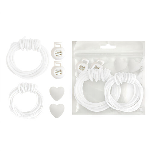 Anti Loose Needle Stoppers Set For Making Bracelets-White