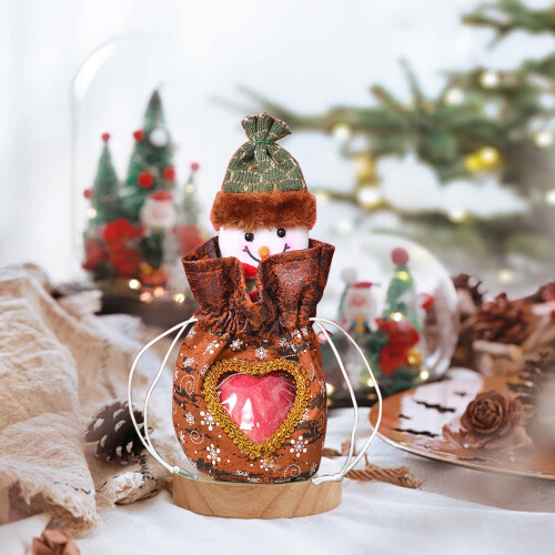 Samt-Apfel-Weihnachtsgeschenktasche, Heimdekoration, 1 Stück 2