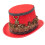 Stylish Gothic Feather Deer Hat Perfect For Halloween Event-Red 1