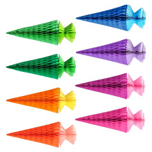 8Pcs Colorful Paper Honeycomb Ball Ornament Classroom Ceiling