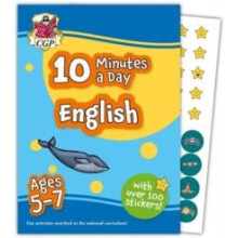 10 Minutes a Day English for Ages 57 with over 100 stickers by CGP Boo