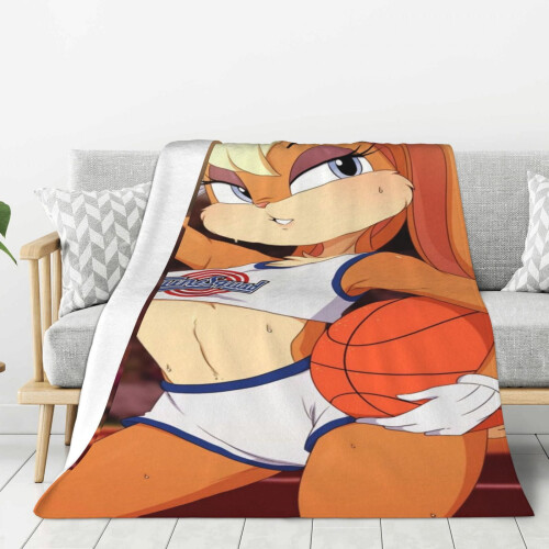 Lola Bunny plush throw blanket 60" x 50" 2