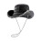 Trendy Distressed Blue Denims Bucket Hat Outdoor-Schwarz 1