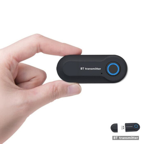 Bluetooth 5.0 Wireless Audio Adapter 3.5mm Stereo Transmitter for Speaker Headphones PC TV 1