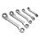 Double End Ratchet Wrench Set 5Pcs Chrome Vanadium 21