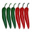 6pcs Highly Detailed Artificial Chili Peppers Decorative-suit 1