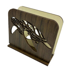Handgemaakte houten tissuehouder met-SCM2650 4