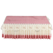 Decoratieve theetafelafdekking met antislipbasis, ideaal-Roze