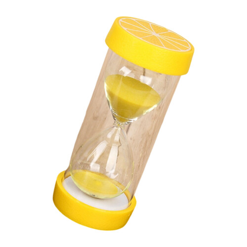 Fruit Shaped 5 Minutes Hourglasses Glass Sand Timer For-lemon
