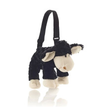 Ovis Plüschschaf schwarz Schultertasche 30 cm
