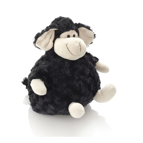Ovis Plüschschaf schwarz sitzend mittel 28 cm