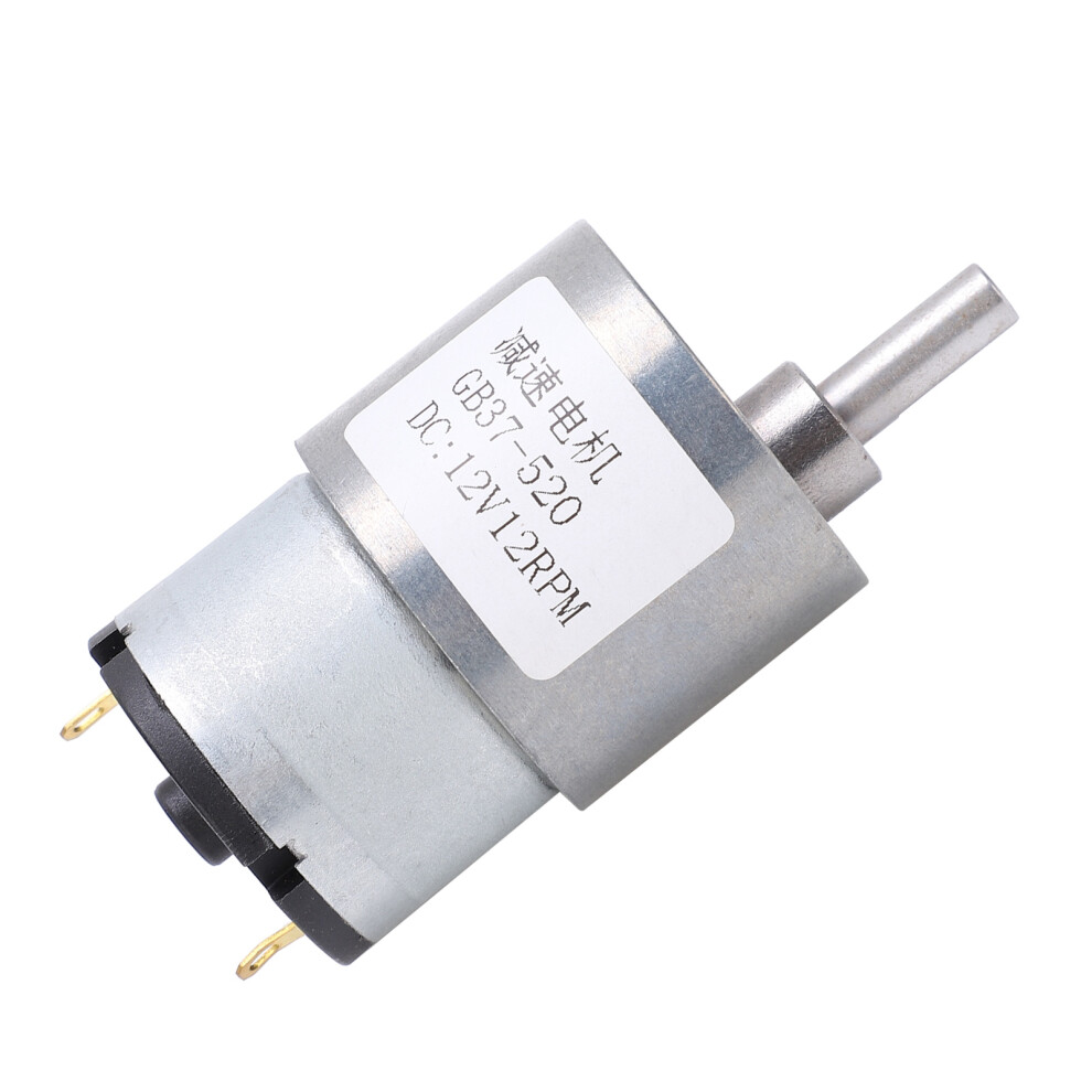 12V 12RPM Self-Locking Worm Gear Motor