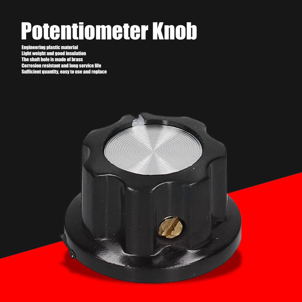 50x Plastic Brass Potentiometer Knobs Replacement
