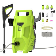 Pressure Washer 1600W, Portable Power Washer for Patio, Car, Walls, Fences & More, 110 Bar Jet Wash Comes with Accessories and Attachments