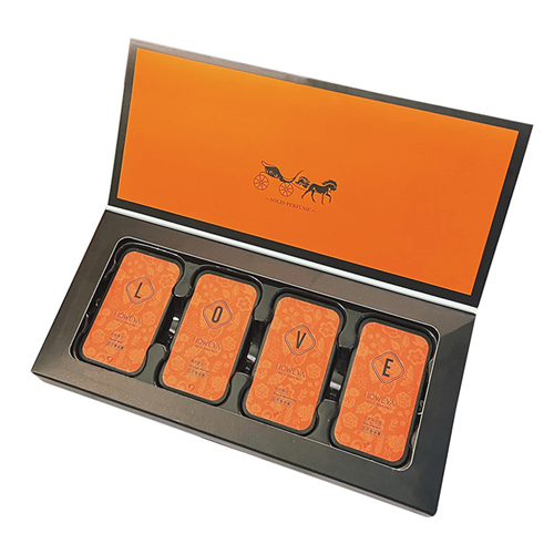 4pcs Solid Perfume Set Floral and Fruity Fragrance