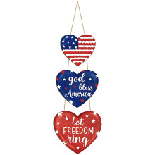Wooden Door Hanging Craft For Seasonal Celebration-heart shape